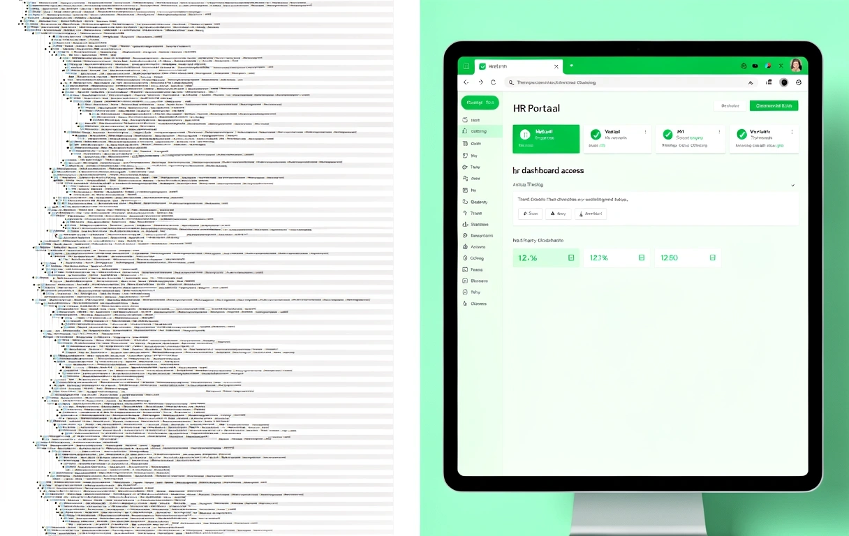 Cluttered money network interface example